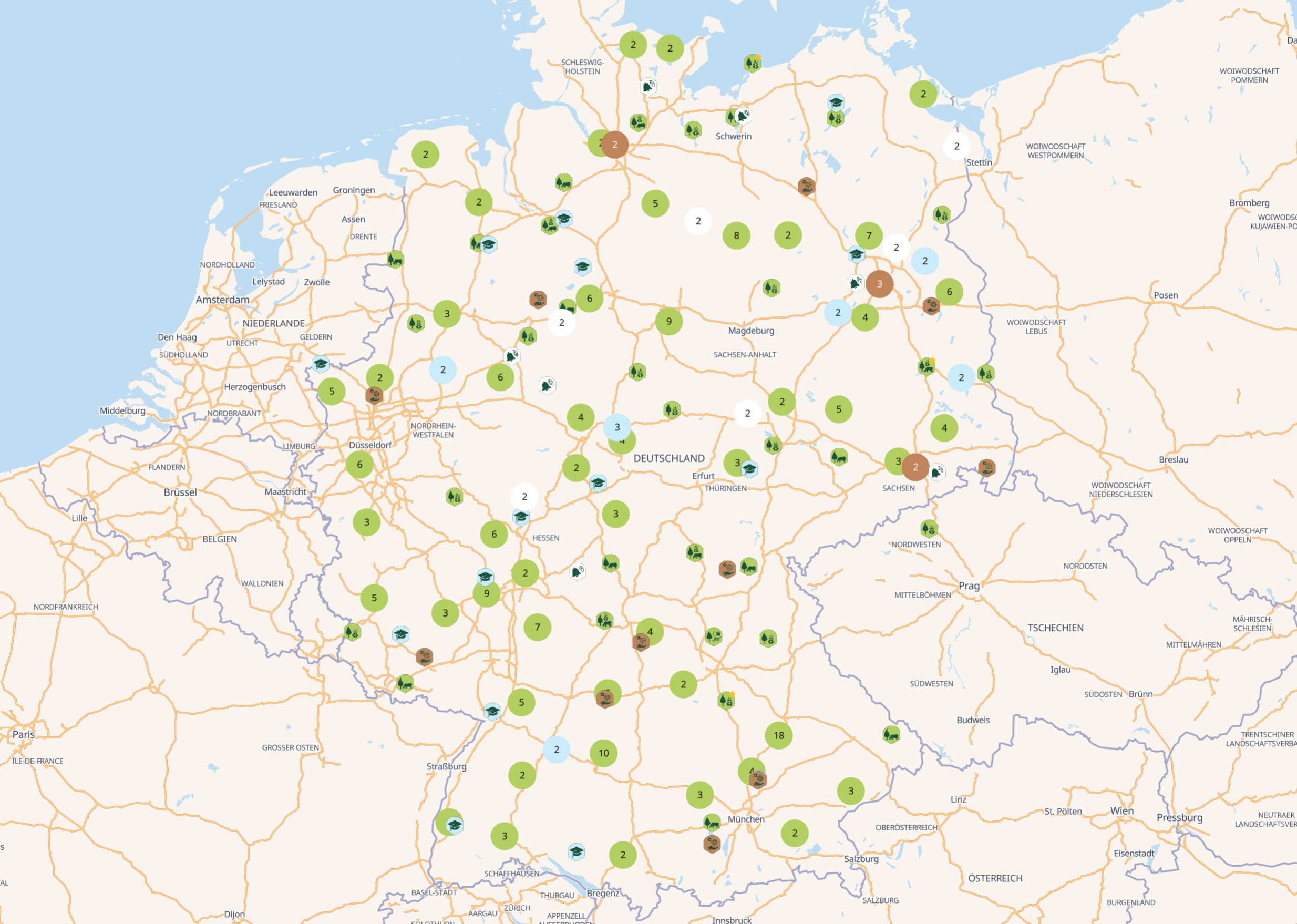 Agroforst-Landkarte